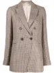 Image 1 of Brunello Cucinelli brass-embellished houndstooth blazer