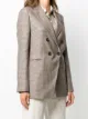 Brunello Cucinelli brass-embellished houndstooth blazer