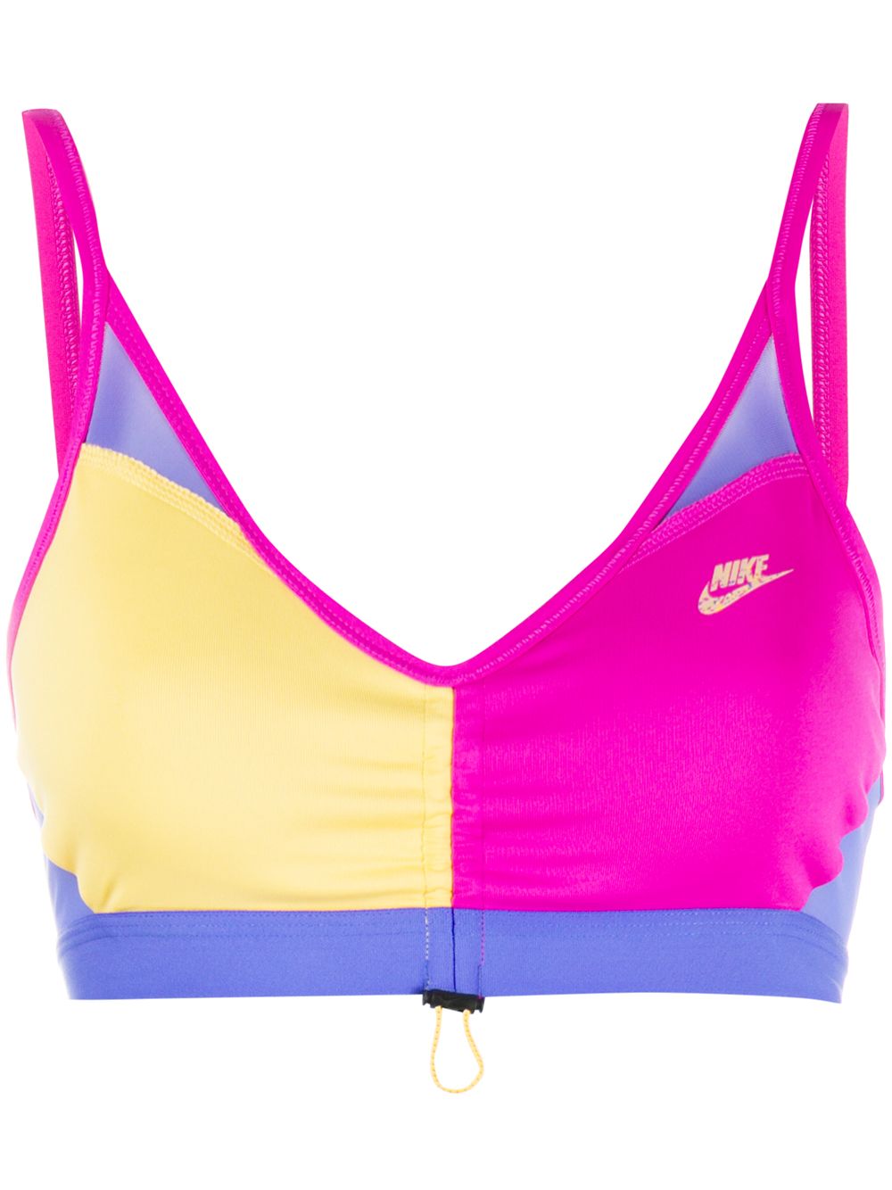 фото Nike colour block toggle detail sports bra