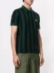 Kent & Curwen striped flower-patch polo shirt