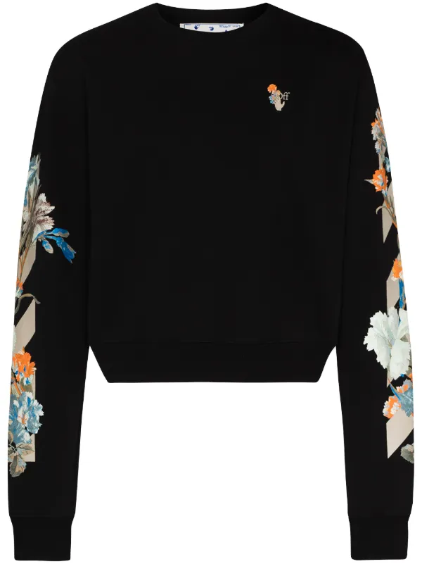 off white floral sweatshirt