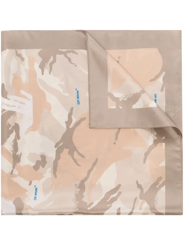 camouflage silk scarf