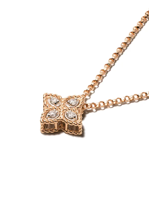 Rose gold princess necklace new arrivals