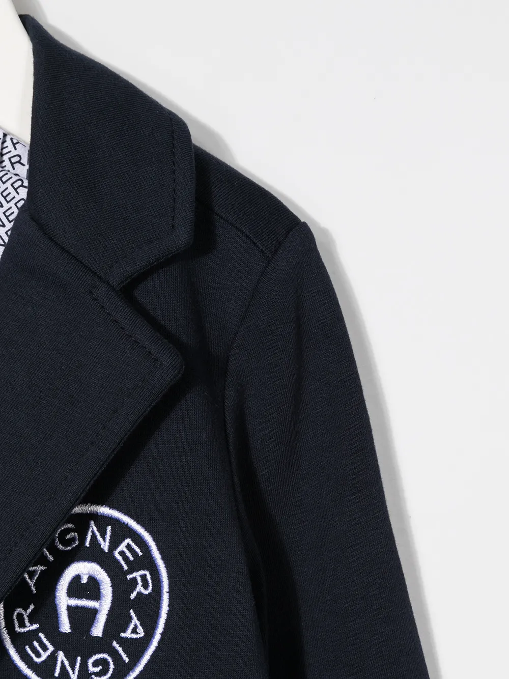 Aigner Kids Blazer met geborduurd logo Blauw