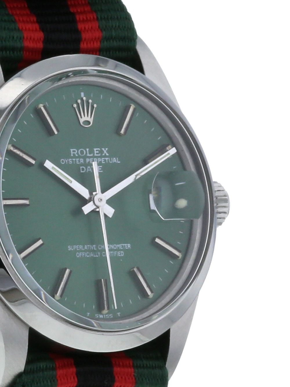 фото Rolex наручные часы oyster perpetual date pre-owned 34 мм 1981-го года