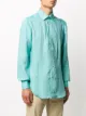 Kiton pointed collar linen shirt