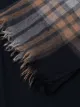 Brunello Cucinelli frayed patterned scarf