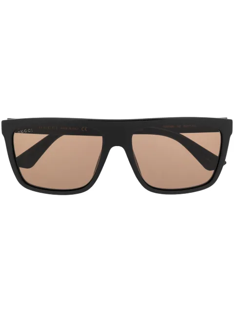 Gucci Eyewear logo-plaque square-frame sunglasses