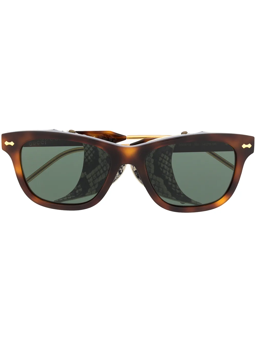 

Gucci Eyewear lentes de sol con armazón cuadrada - Marrón