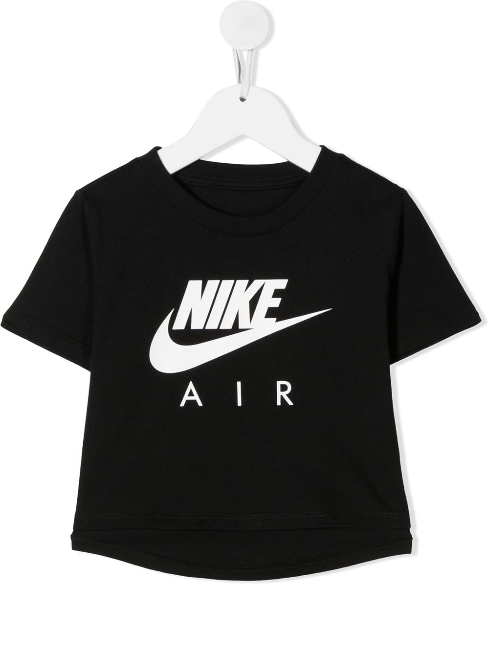 фото Nike kids logo-print cropped t-shirt