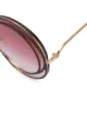 Chloé Eyewear نظارة شمسية بإطار مستدير كبير