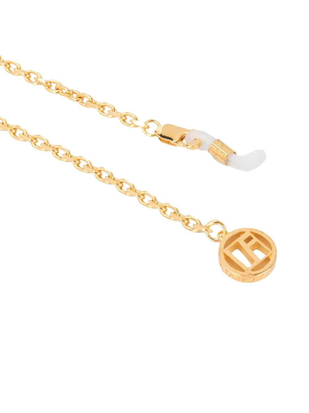Linda Farrow Brillenkoord met logoplakkaat Goud