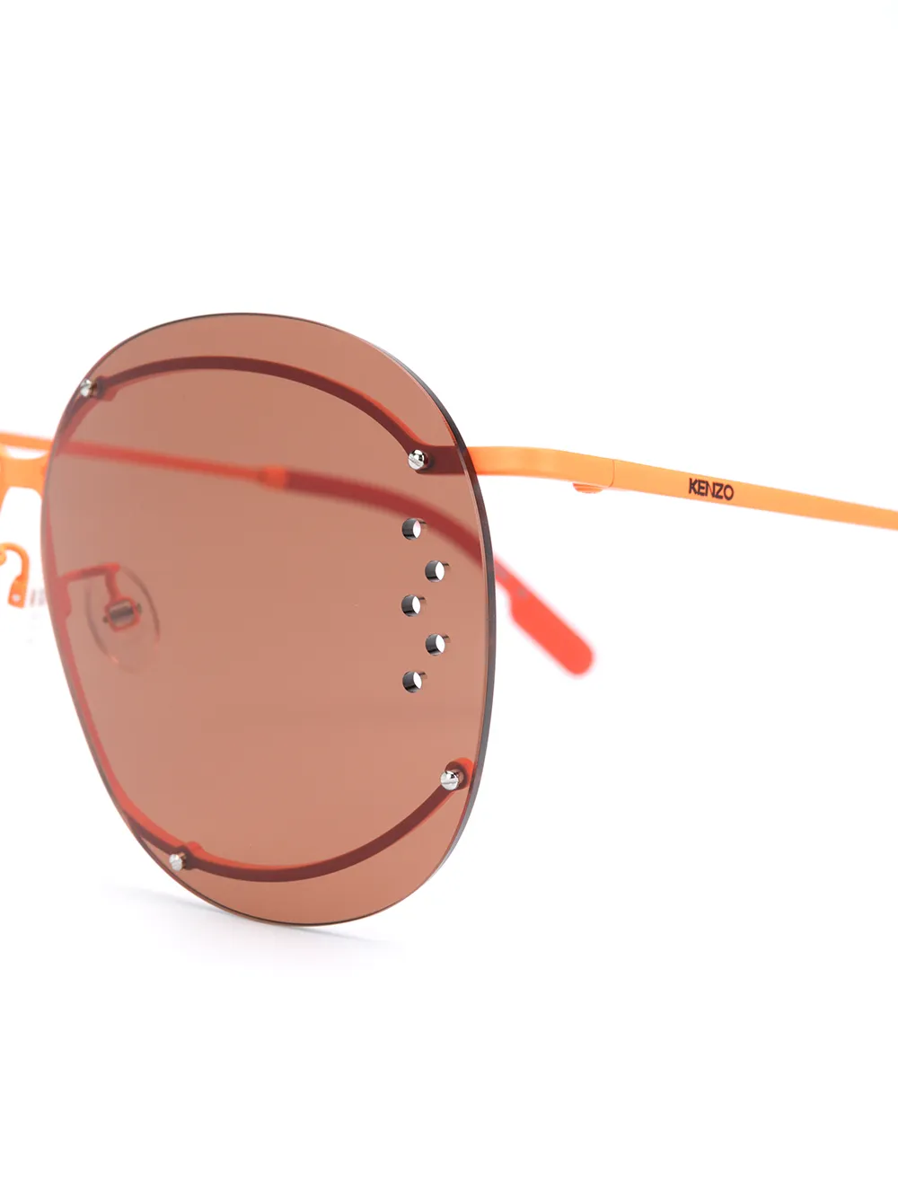 Kenzo Zonnebril verfraaid met studs Oranje