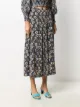 Rixo floral-print midi skirt