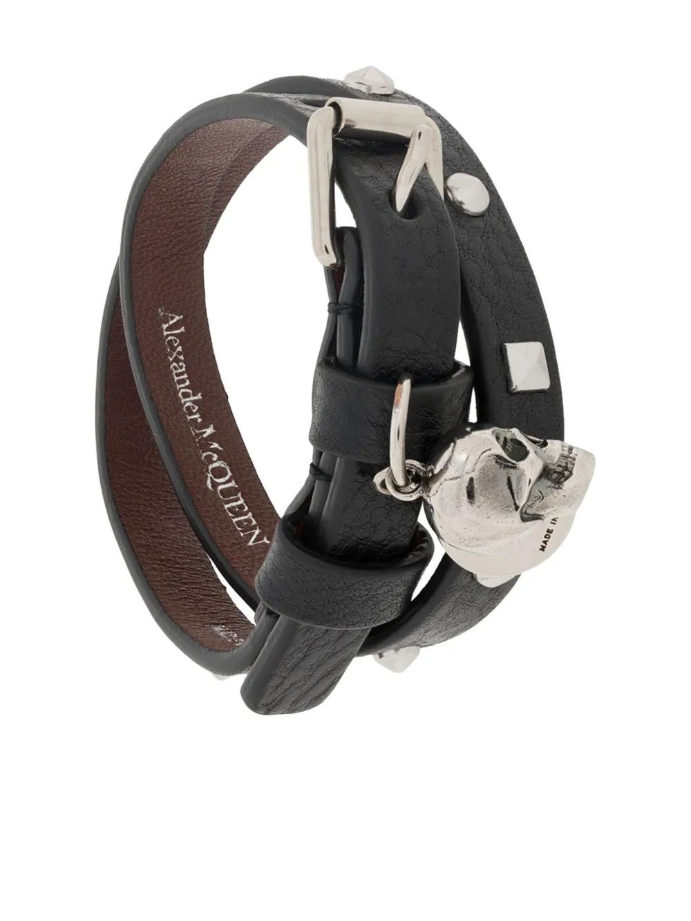 Alexander McQueen double wrap skull bracelet | Black | Image 1