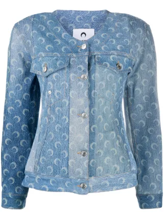 Marine Serre Structured Denim Jacket 