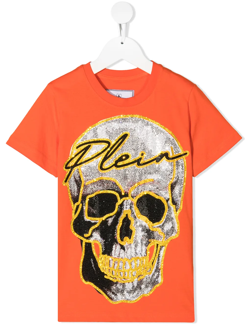 фото Philipp plein футболка с короткими рукавами и декором skull