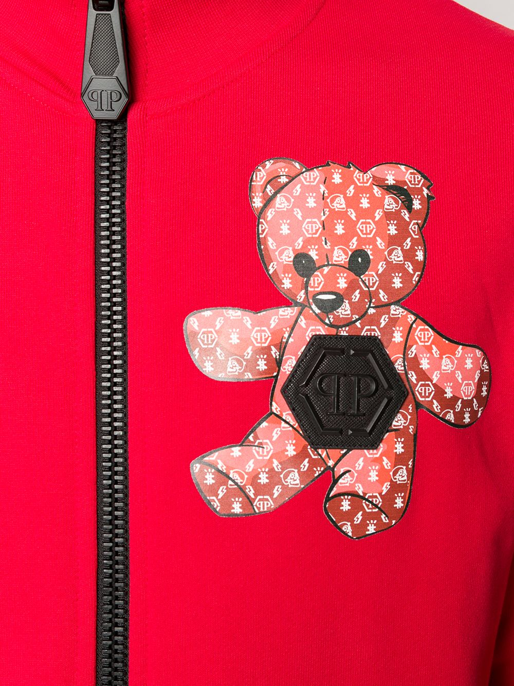 фото Philipp plein спортивная куртка с принтом teddy bear