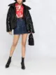 Image 2 of Dsquared2 multi-patch A-line denim skirt