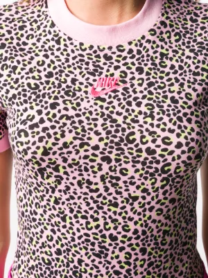 nike shirt with leopard print