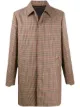 Image 1 of Prada check-pattern midi trench coat