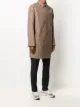 Prada check-pattern midi trench coat