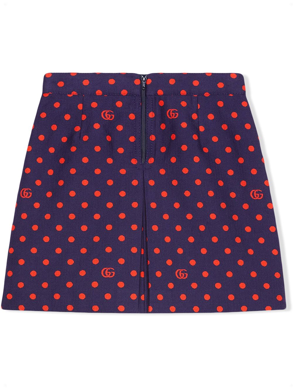 Gucci Kids Rok met stippen - Blauw