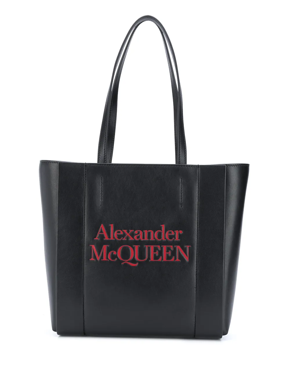 Click to view more detailed imagery on our partner's website Alexander Mcqueen Logo-print Tote Bag In Black