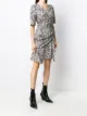 Isabel Marant zebra-print ruched dress