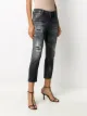 Dsquared2 ripped detailing cropped jeans