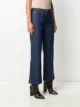 Gucci flared logo patch jeans