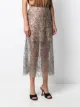 Self-Portrait sequin embellished skirt