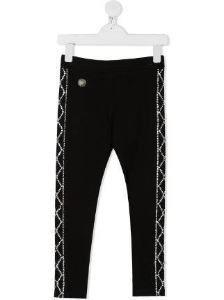 Philipp Plein Monogram Rhinestone Leggings - Farfetch