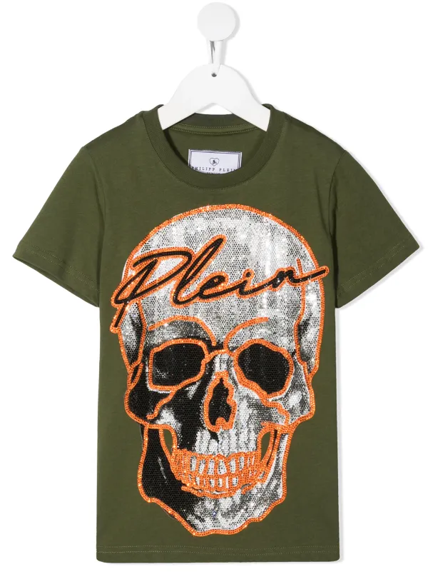 rhinestone skull t shirt