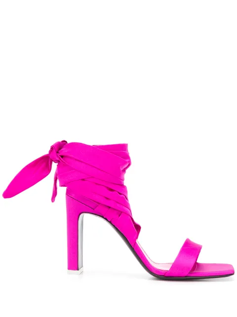 The Attico wraparound ankle tie sandals
