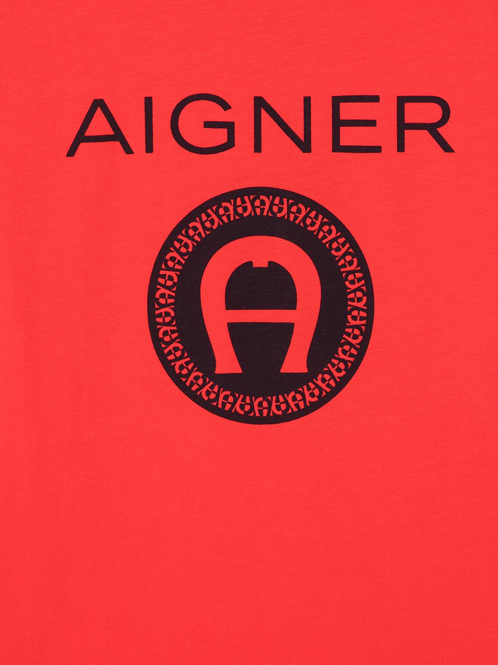 фото Aigner kids logo print t-shirt