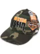 Image 1 of Philipp Plein logo-patch camouflage baseball cap