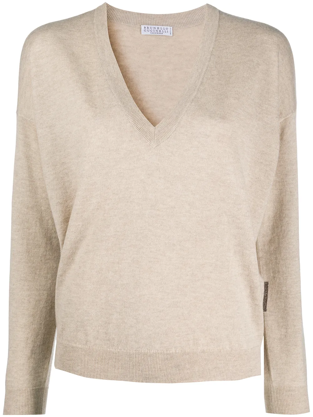 Brunello Cucinelli Pullover Mit V-Ausschnitt iIK4d HU5JU Brunello Cucinelli Pullover Mit V-Ausschnitt iIK4d HU5JU