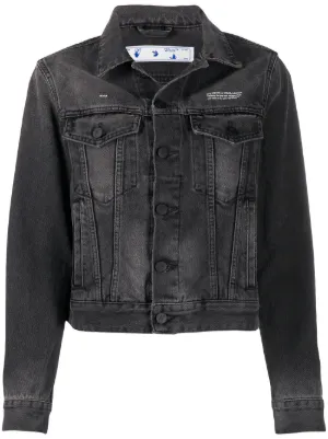 off white denim vest