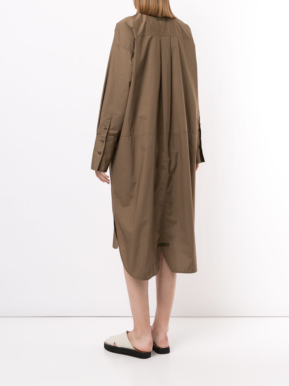 фото Lee mathews oversized midi shirt-dress