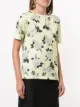 Erdem rose print round neck T-shirt