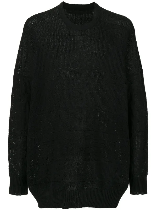 oversized grey knitted jumper
