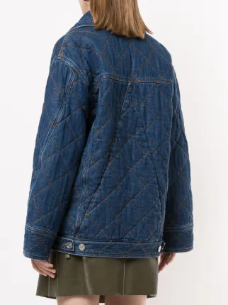 quilted double-breasted jacket展示图