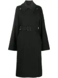 Rick Owens belted military-inspired coat - Black