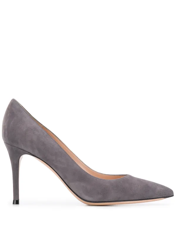 Gianvito Rossi Zapatillas Con Tacón De 90mm Gris FARFETCH MX