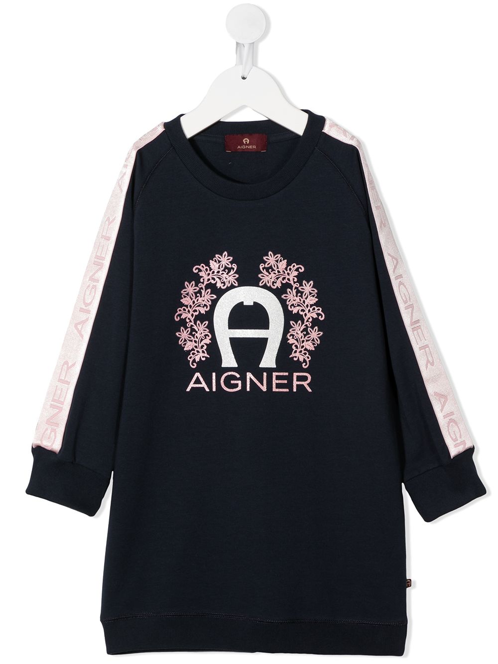 фото Aigner kids платье-джемпер с логотипом