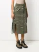 sacai nylon cargo pocket midi skirt