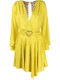 Philipp Plein plunging v-neck dress - Yellow