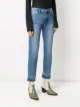 FRAME high-rise raw-edge jeans