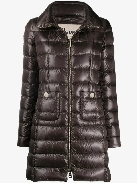Herno manteau matelassé à fermeture zippée